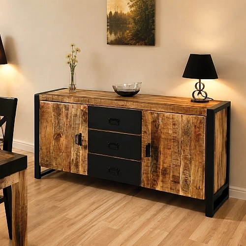 Dresser 2 Doors, 3 Iron Drawers Kopiëren 