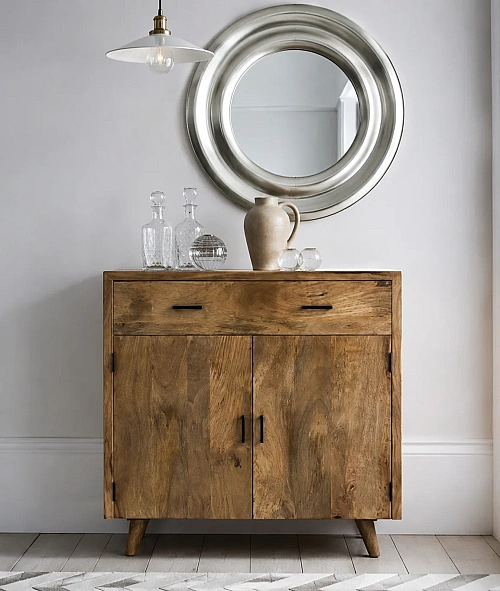 Full Mango Wood Storage Cabinet 