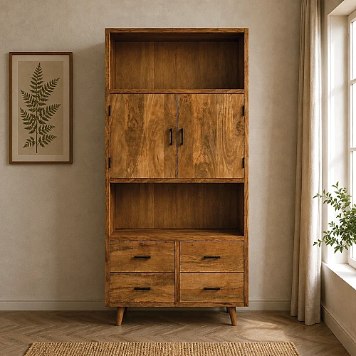 Mango Wood Hutch Cabinet 