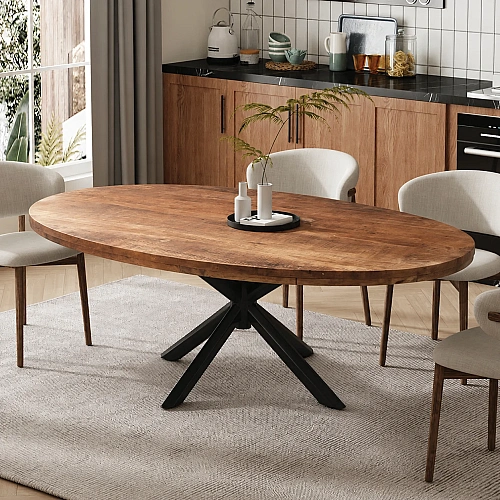 Oval Dining With Tubes Legs 