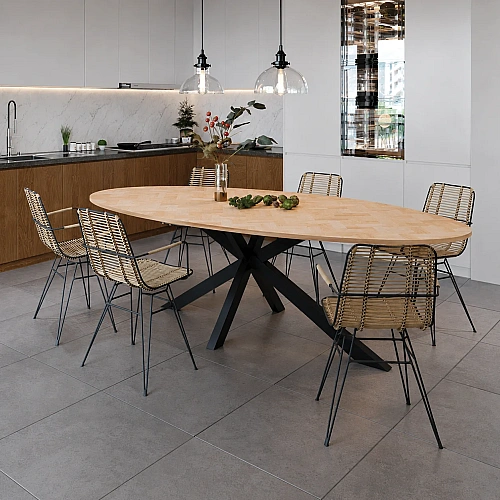 Oval-Fishbone-Table