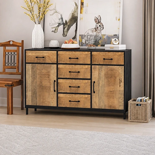 Sideborad 2 Door & 6 Drawer 