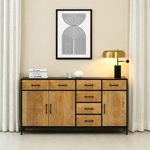 Sideborad 2 Door & 7 Drawer 