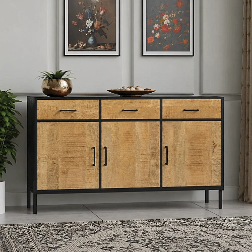 Sideborad 3 Door & 3 Drawer 