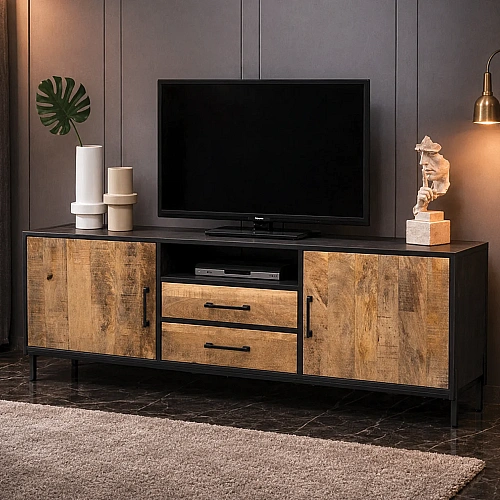 TV Cabinet 2 Door & 2 Drawer 